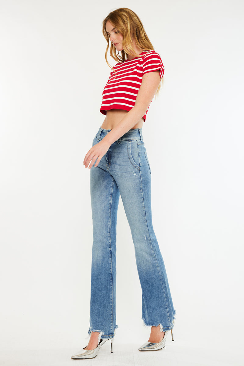 Giselle High Rise Flare Jeans - Official Kancan USA