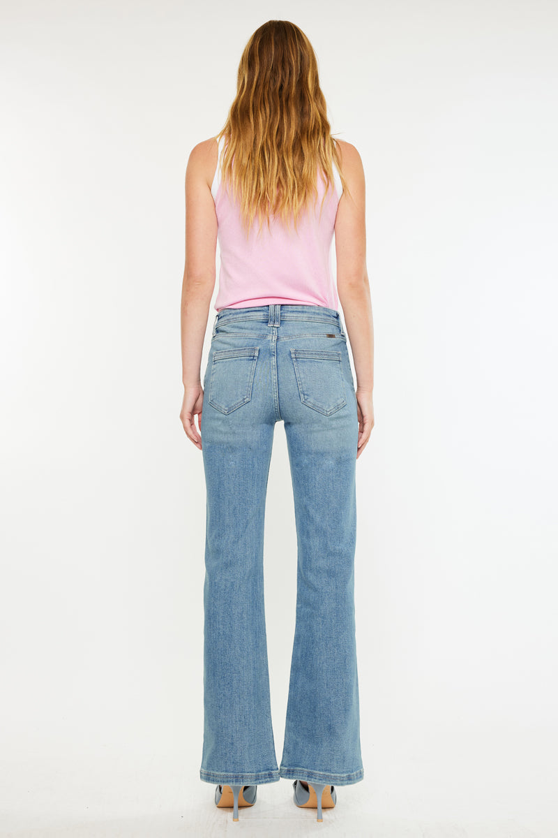 Mace High Rise Wide Flare Jeans - Official Kancan USA