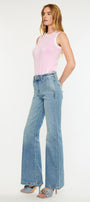 Mace High Rise Wide Flare Jeans - Official Kancan USA