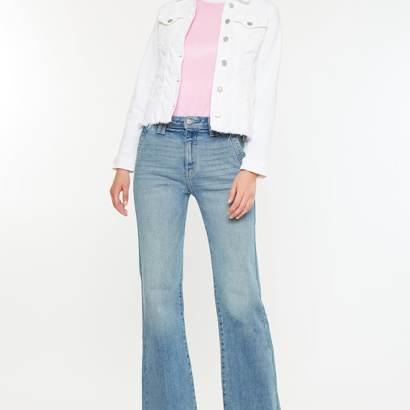 Mace High Rise Wide Flare Jeans - Official Kancan USA
