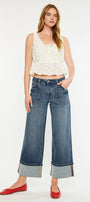 Beck Mid Rise Wide Jeans - Official Kancan USA