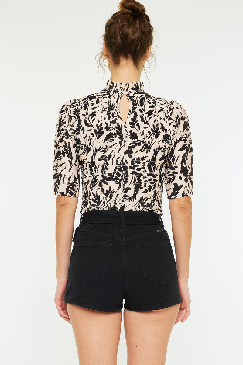 Abby High Rise Belted Shorts - Official Kancan USA