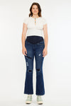 Fidely Maternity Patched Flare Jeans - Official Kancan USA