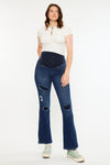Fidely Maternity Patched Flare Jeans - Official Kancan USA