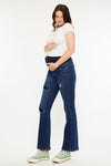 Fidely Maternity Patched Flare Jeans - Official Kancan USA