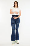 Fidely Maternity Patched Flare Jeans - Official Kancan USA