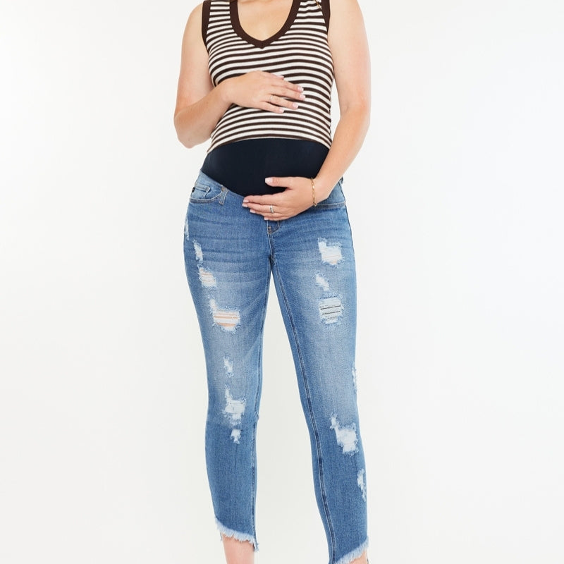 Jezebel Maternity Ankle Skinny Jeans - Official Kancan USA