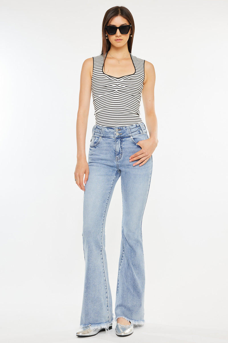 Jazmin High Rise Flare Jeans - Official Kancan USA