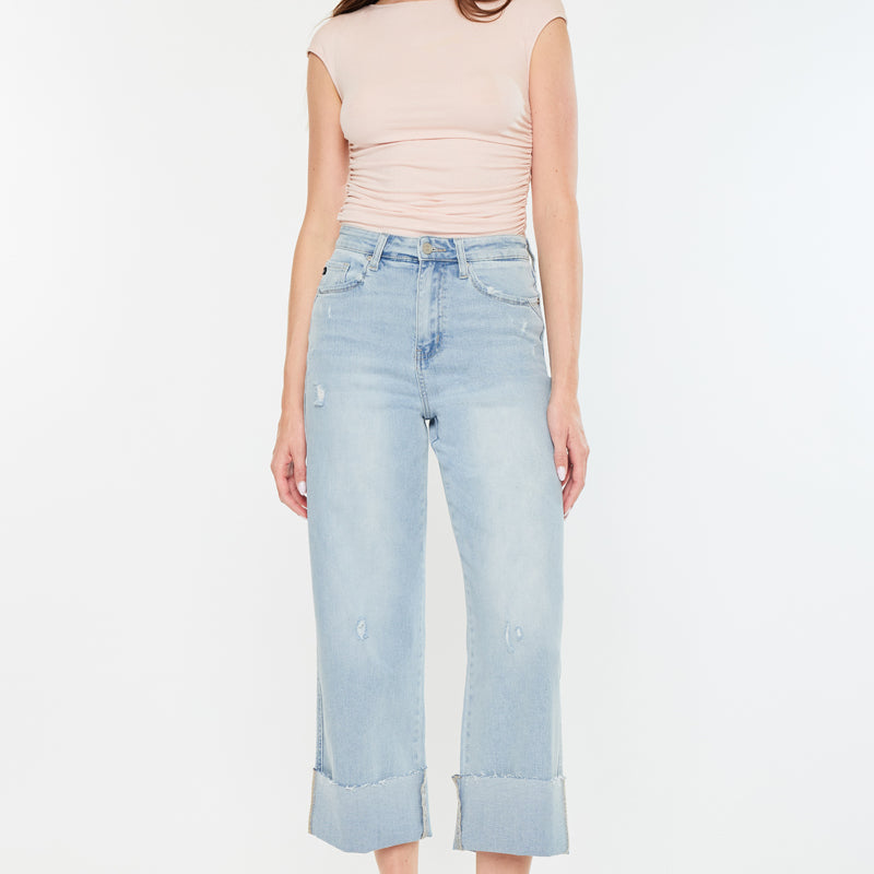 Sully 90's Cropped Wide Leg Jeans - Official Kancan USA