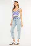 Alena Mid Rise Slim Boyfriend Jeans