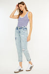 Alena Mid Rise Slim Boyfriend Jeans