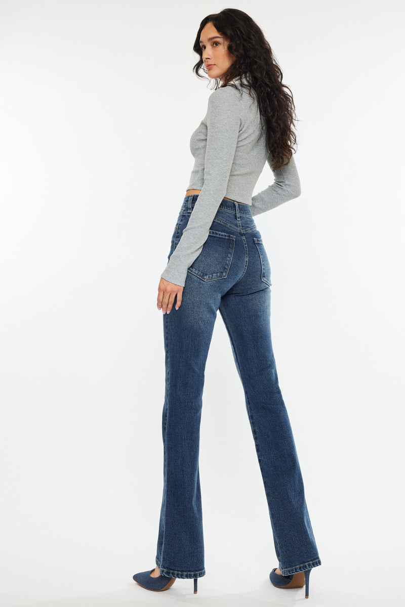 Zina High Rise Vintage Bootcut Jeans - Official Kancan USA