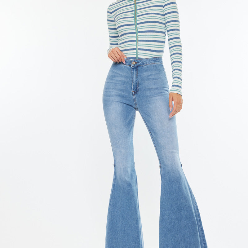 Beverly High Rise Super Flare Jeans - Official Kancan USA