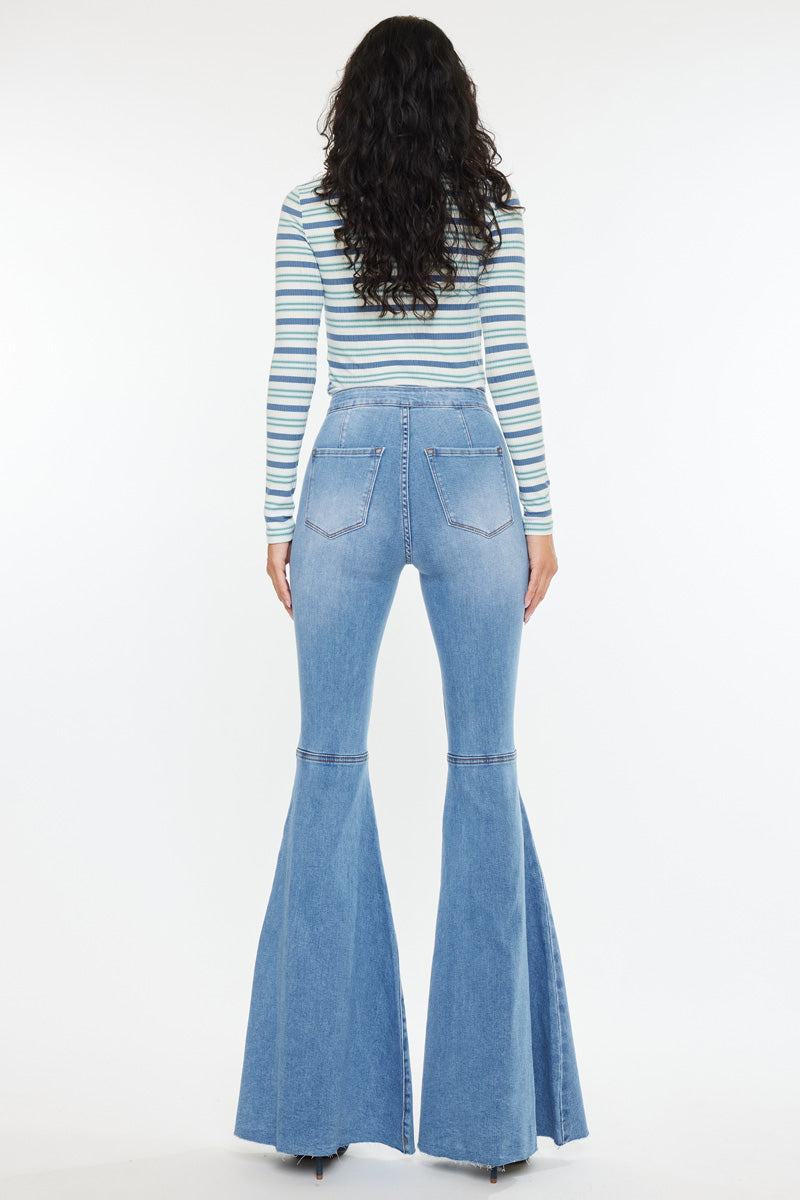 Beverly High Rise Super Flare Jeans - Official Kancan USA