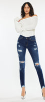 Cora Mid Rise Super Skinny Jeans - Official Kancan USA