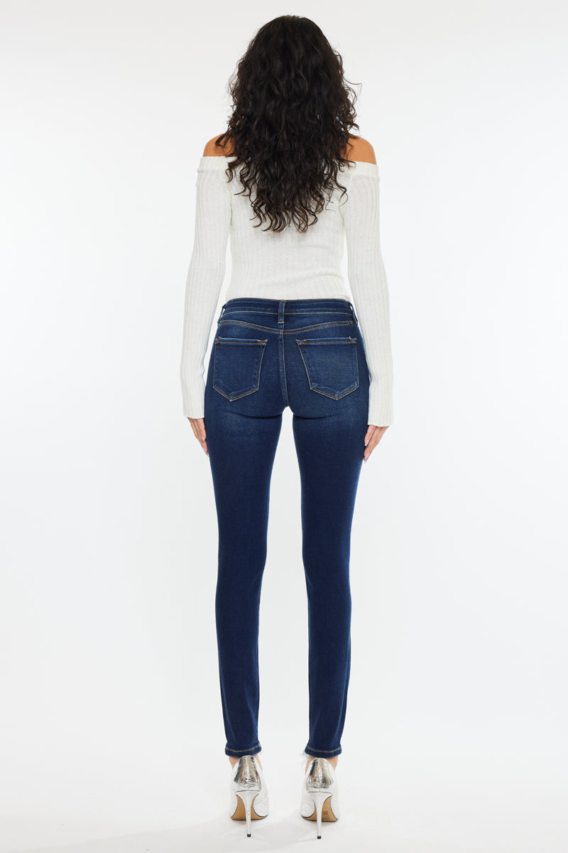 Cora Mid Rise Super Skinny Jeans - Official Kancan USA