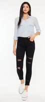 Hazy Mid Rise Ankle Skinny Jeans - Official Kancan USA