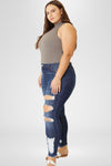 Penny Mid Rise Ankle Skinny Jeans (Plus Size) - Official Kancan USA