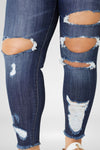 Penny Mid Rise Ankle Skinny Jeans (Plus Size) - Official Kancan USA