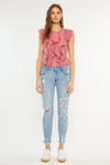 Augustina Mid Rise Ankle Skinny Jeans - Official Kancan USA