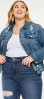 Mona Denim Jacket (Plus Size) - Official Kancan USA