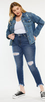 Mona Denim Jacket (Plus Size) - Official Kancan USA