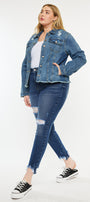 Mona Denim Jacket (Plus Size) - Official Kancan USA