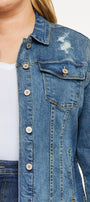 Mona Denim Jacket (Plus Size) - Official Kancan USA