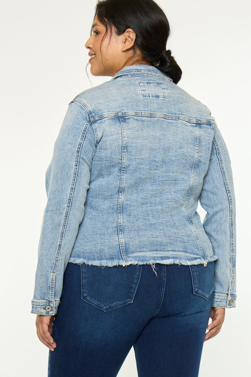Loren Denim Jacket (Plus Size) | Kancan USA