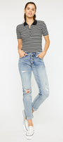 Clarie Mid Rise Boyfriend Jeans - Official Kancan USA