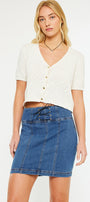 Bella High Rise Lace Up Corset Skirt - Official Kancan USA
