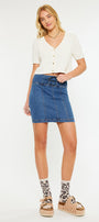 Bella High Rise Lace Up Corset Skirt - Official Kancan USA