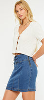 Bella High Rise Lace Up Corset Skirt - Official Kancan USA