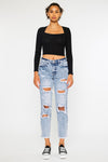 Collie High Rise Mom Jeans - Official Kancan USA