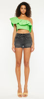 Tamsin Ultra High Rise Belted Shorts - Official Kancan USA