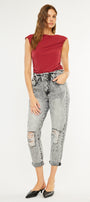Akali Ultra High Rise Paperbag Boyfriend Jeans - Official Kancan USA