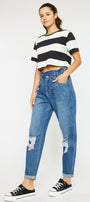 Olivia Ultra High Rise Paperbag Boyfriend Jeans - Official Kancan USA
