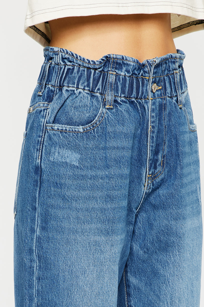 Olivia Ultra High Rise Paperbag Boyfriend Jeans - Official Kancan USA