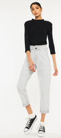 Kastel Ultra High Rise Paperbag Mom Jeans - Official Kancan USA