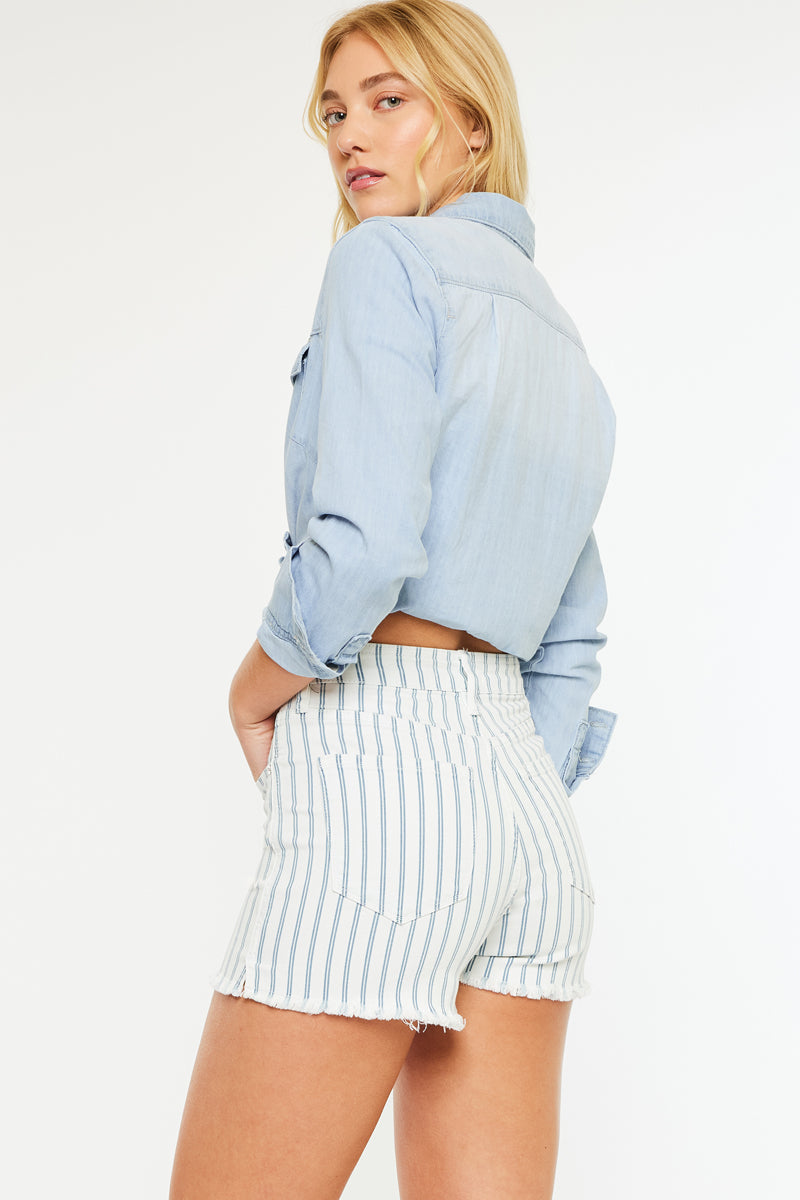 Sue High Rise Button Up Shorts - Official Kancan USA