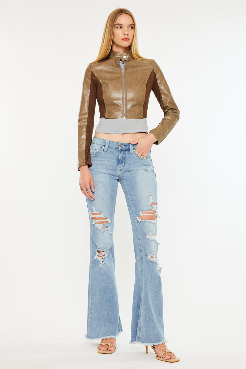 Tara Mid Rise Flare Jeans - Official Kancan USA