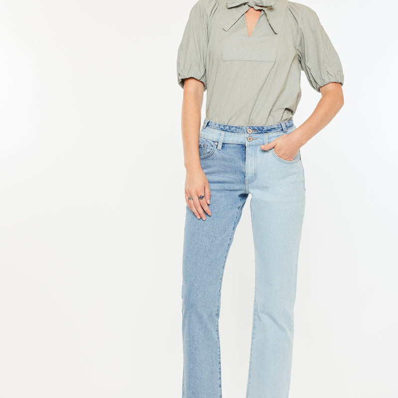 Pearl High Rise Straight Leg  Jeans - Official Kancan USA