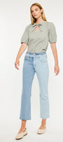 Pearl High Rise Straight Leg  Jeans - Official Kancan USA