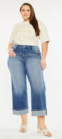 Conie High Rise Wide Leg Jeans (Plus Size) - Official Kancan USA