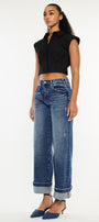 Sally High Rise Wide Leg Jeans - Official Kancan USA