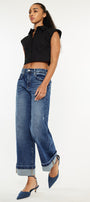 Sally High Rise Wide Leg Jeans - Official Kancan USA