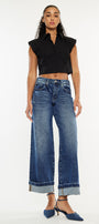 Sally High Rise Wide Leg Jeans - Official Kancan USA