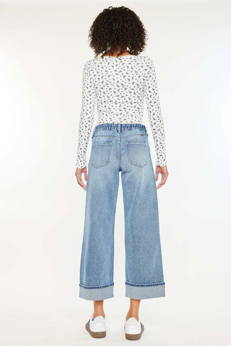 Sally High Rise Wide Leg Jeans - Official Kancan USA