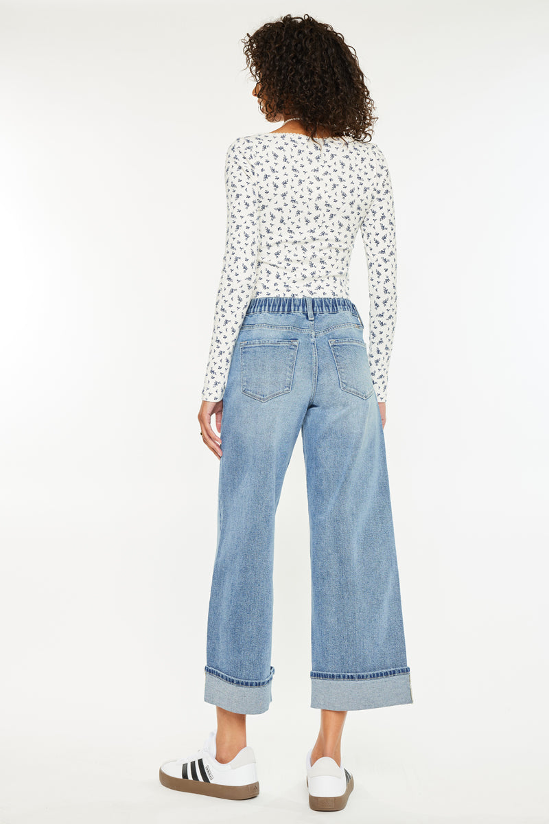 Sally High Rise Wide Leg Jeans - Official Kancan USA