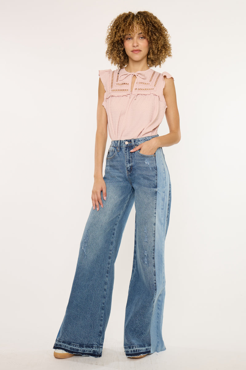 Clover High Rise Wide Jeans | KanCan Fit | Kancan USA